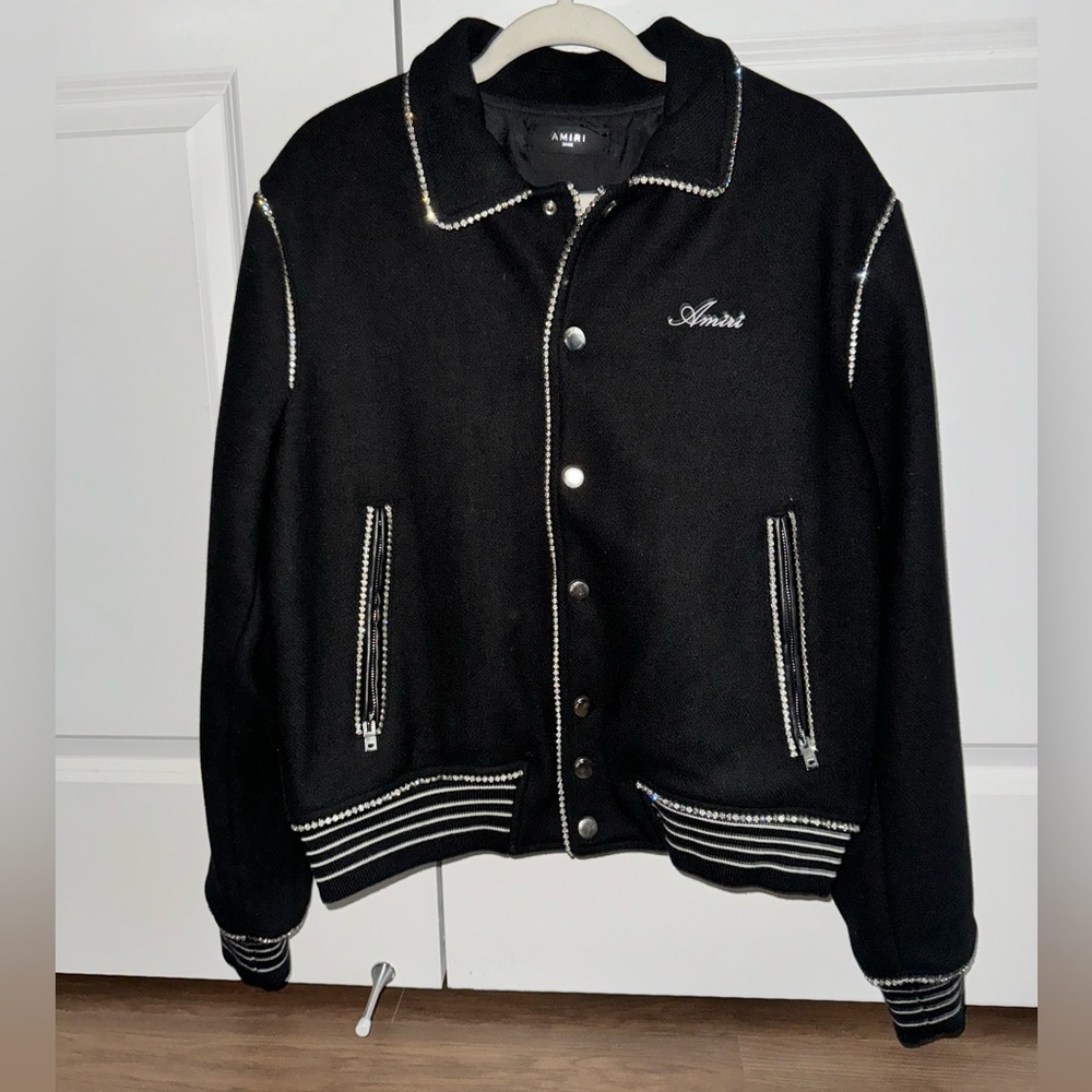 Amiri Cherub Crystal Embellished Jacket